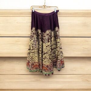 Mlle Gabrielle Midi Skirt, Size M, Multi-Colored Purple, Circular with B…